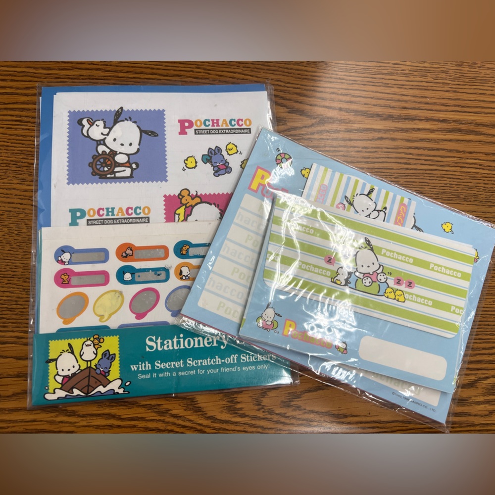 Vintage Pochacco Stationary 1995
